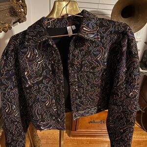 & Other Stories Paris Atelier Paisley Jacquard Boxy Jacket